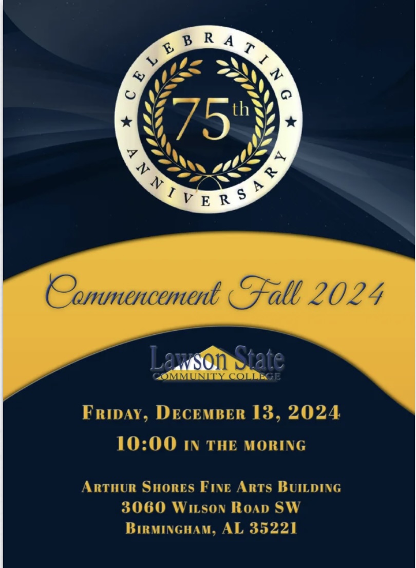 Program cover for commencement fall 2024